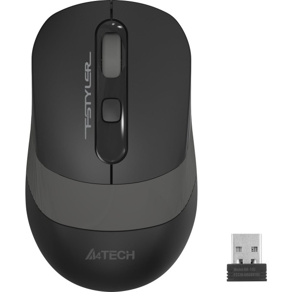 ΠΟΝΤΙΚΙ ΑΣΥΡΜΑΤΟ A4Tech FG10 2000 DPI, ΜΑΥΡΟ/ΓΚΡΙ