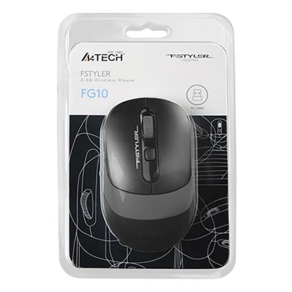 ΠΟΝΤΙΚΙ ΑΣΥΡΜΑΤΟ A4Tech FG10 2000 DPI, ΜΑΥΡΟ/ΓΚΡΙ ΠΟΝΤΙΚΙ ΑΣΥΡΜΑΤΟ A4Tech FG10 2000 DPI, ΜΑΥΡΟ/ΓΚΡΙ