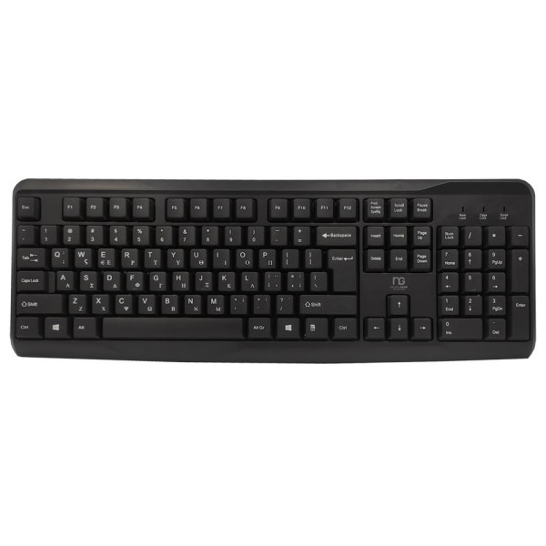 NG ΠΛΗΚΤΡΟΛΟΓΙΟ KB301GR USB BLACK