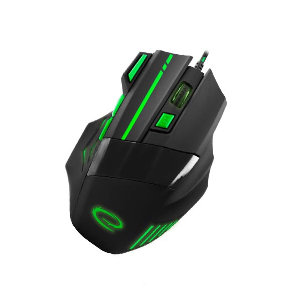 Wolf Gaming mouse ενσύρματο μαύρο/πράσινο 7 Keys 2400dpi EGM201 Wolf Gaming mouse ενσύρματο μαύρο/πράσινο 7 Keys 2400dpi EGM201