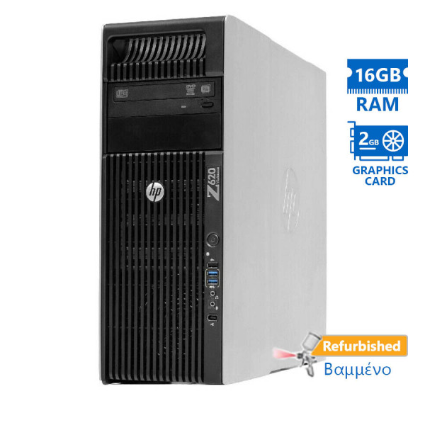 HP Z620 Tower Xeon E5-2620(6-Cores)/16GB DDR3/2TB/ATI 2GB/DVD Grade A+ Workstation Refurbished PC