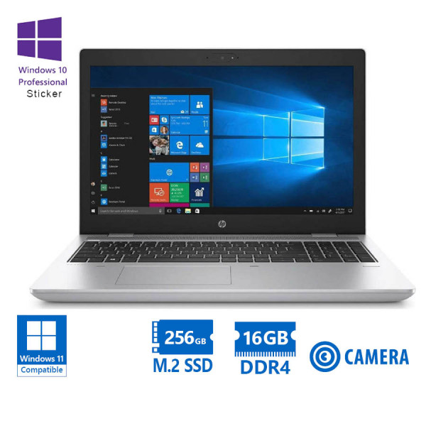 HP (A-) ProBook 650G4 i3-8130U/15.6”/16GB DDR4/256GB M.2 SSD/DVD/Camera/10P Grade A- Refurbished Lap