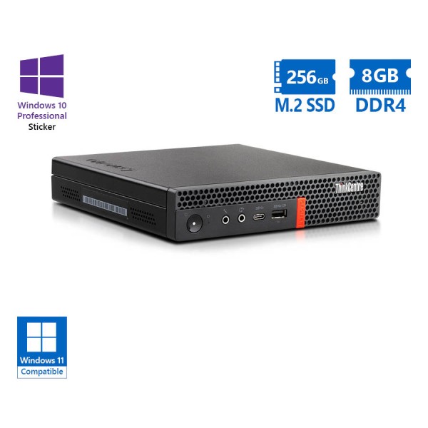 Lenovo ThinkCentre M720q Tiny i5-8400T/8GB DDR4/256GB M.2 SSD/No ODD/10P Grade A Refurbished PC