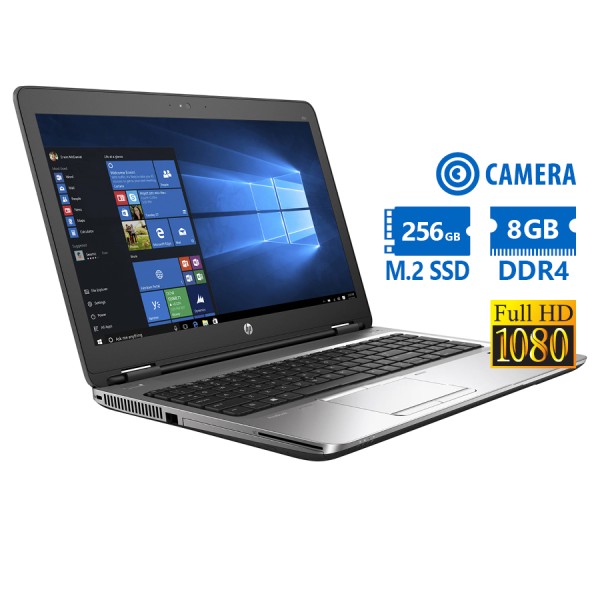 HP (B) ProBook 650G2 i7-6820HQ/15.6”FHD/8GB DDR4/256GB M.2 SSD/DVD/Camera/Grade B Refurbished Laptop