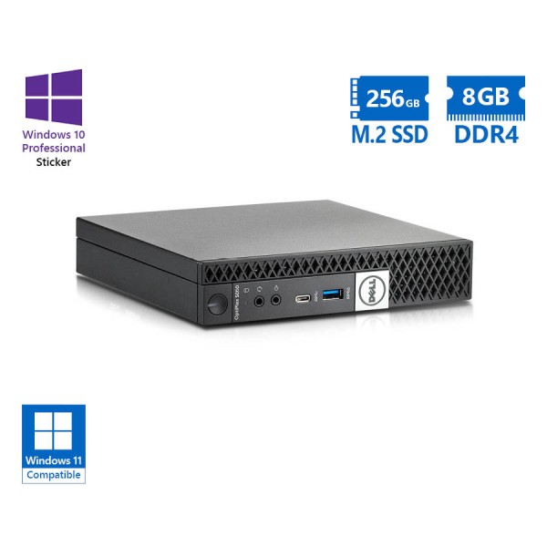 Dell Optiplex 5060 DM i5-8500T/8GB DDR4/256GB M.2 SSD/No ODD/10P Grade A Refurbished PC Dell Optiplex 5060 DM i5-8500T/8GB DDR4/256GB M.2 SSD/No ODD/10P Grade A Refurbished PC