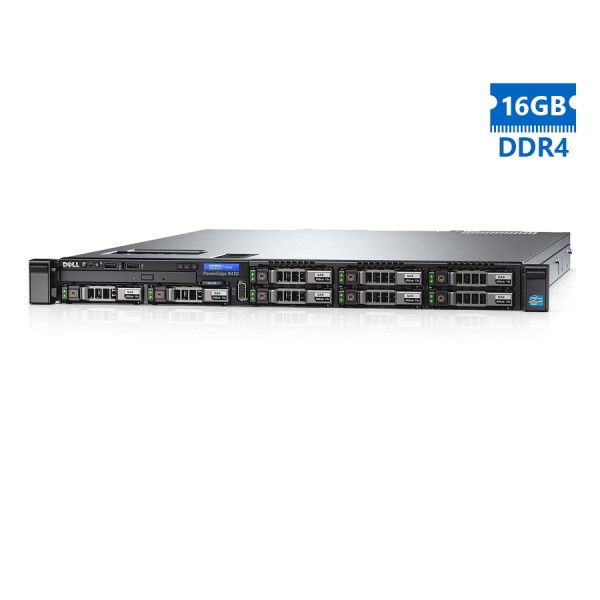 Refurbished Server Dell Poweredge R430 R1U E5-2603v3/16GB DDR4/No HDD/4xLFF/1xPSU/DVD/Perc H330 mini