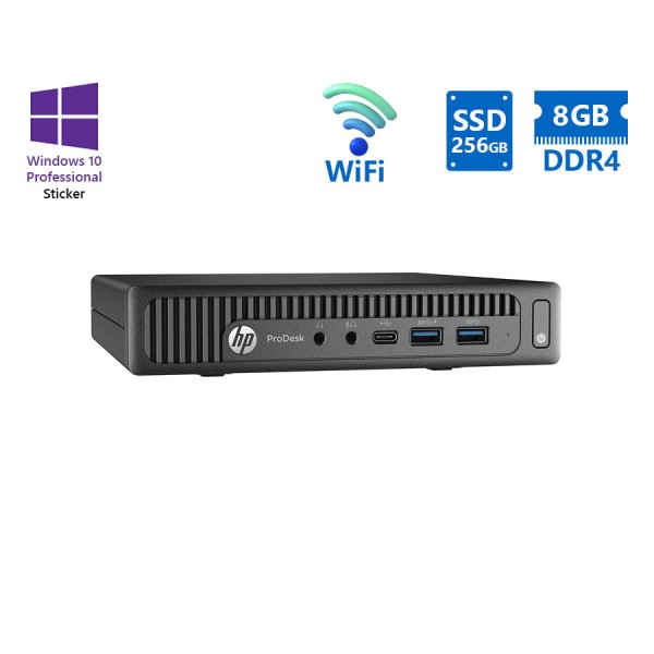 HP ProDesk 600G2 DM WiFi i5-6500T/8GB DDR4/256GB SSD New/No ODD/10P Grade A Refurbished PC