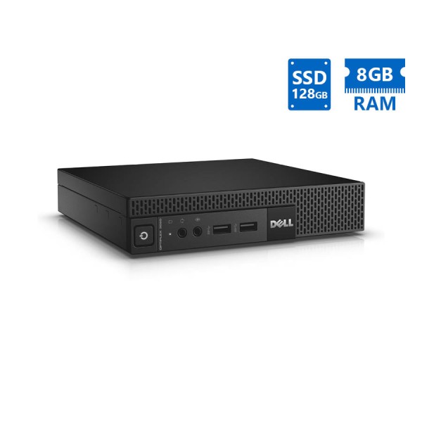 Dell Optiplex 3020M DM i3-4160T/8GB DDR3/128GB SSD/No ODD/8P Grade A Refurbished PC