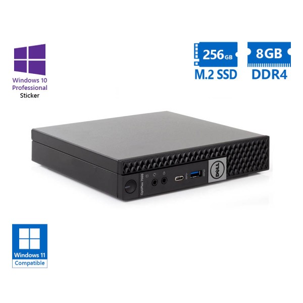 Dell Optiplex 7060 DM i5-8600/8GB DDR4/256GB M.2 SSD/No ODD/10P Grade A Refurbished PC