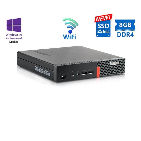Lenovo ThinkCentre M710q Tiny WiFi i5-7400T/8GB DDR4/256GB SSD New/No ODD/10P Grade A Refurbished PC