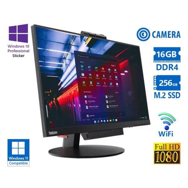 Lenovo ThinkCentre M70q WiFi AIO w/TIO24 Gen3 23.8\\"FHD/i5-10400T/16GB DDR4/256GB M.2 SSD/No ODD/Webc