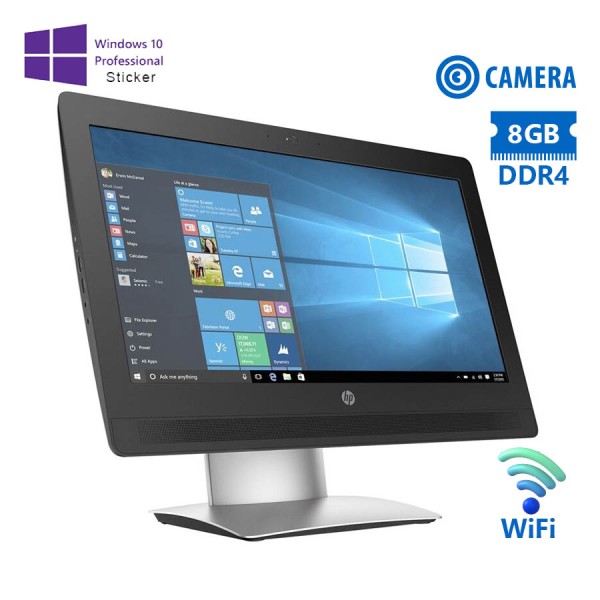 HP (A-) ProOne 400G2 AIO WiFi w/Monitor 20”/i5-6500T/8GB DDR4/500GB/DVD/Webcam/10P Grade A- Refurbis