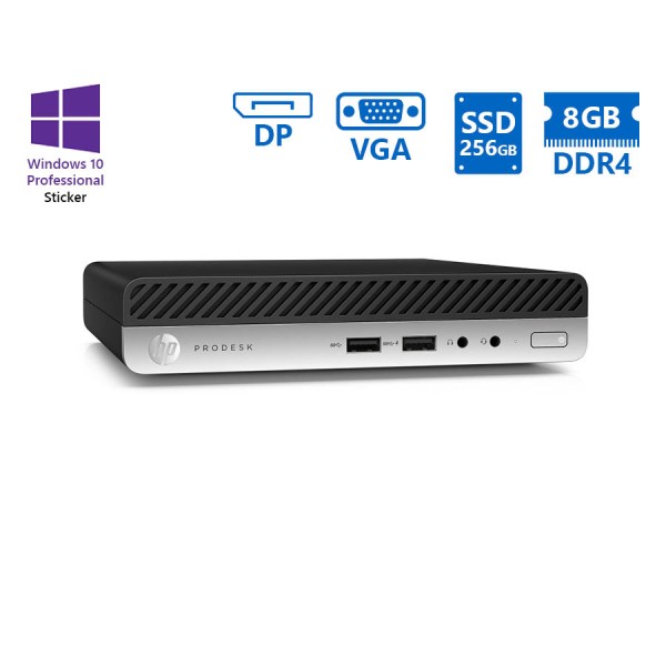 HP (A-) ProDesk 400G3 DM i5-7500T/8GB DDR4/256GB SSD/No ODD/10P Grade A- Refurbished PC