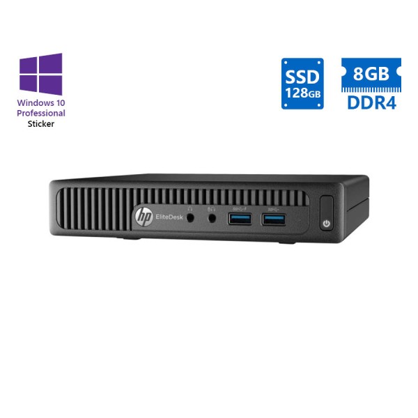 HP EliteDesk 705 G3 DM AMD Pro A12-9800E R7/8GB DDR4/128GB SSD/No ODD/10P Grade A Refurbished PC