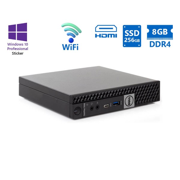 Dell Optiplex 7050 DM WiFi i5-6600T/8GB DDR4/256GB SSD/No ODD/10P Grade A Refurbished PC
