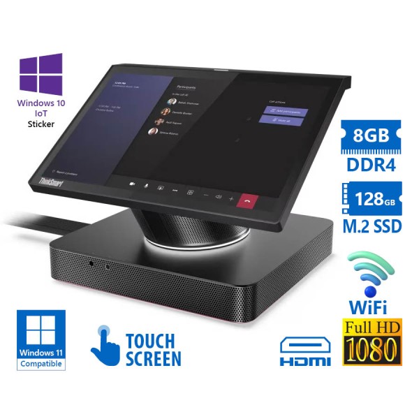 Lenovo ThinkSmart Hub 11H1 WiFi AIO w/Touchscreen 10.1”FHD/i5-8365U/8GB DDR4/128GB M.2 SSD/No ODD/10