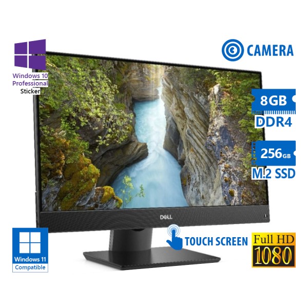 Dell OptiPlex 5490 AIO w/Touchscreen 23.8\\"FHD i5-10500T/8GB DDR4/256GB M.2 SSD/No ODD/Webcam/10P Gra