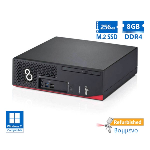 Fujitsu D538 SFF i3-9100/8GB DDR4/256GB M.2 SSD/DVD/Grade A+ Refurbished PC