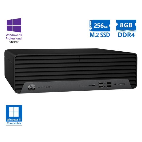 HP EliteDesk 800G6 SFF i5-10500/8GB DDR4/256GB M.2 SSD/No ODD/10P Grade A Refurbished PC