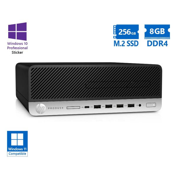 HP (A-) 600G4 SFF i5-8500/8GB DDR4/256GB M.2 SSD/DVD/10P Grade A- Refurbished PC