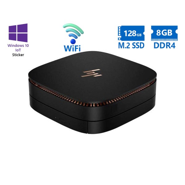 HP Elite Slice G2 DM WiFi i5-7500T/8GB DDR4/128GB M.2 SSD/No ODD/10IoT Grade A Refurbished PC