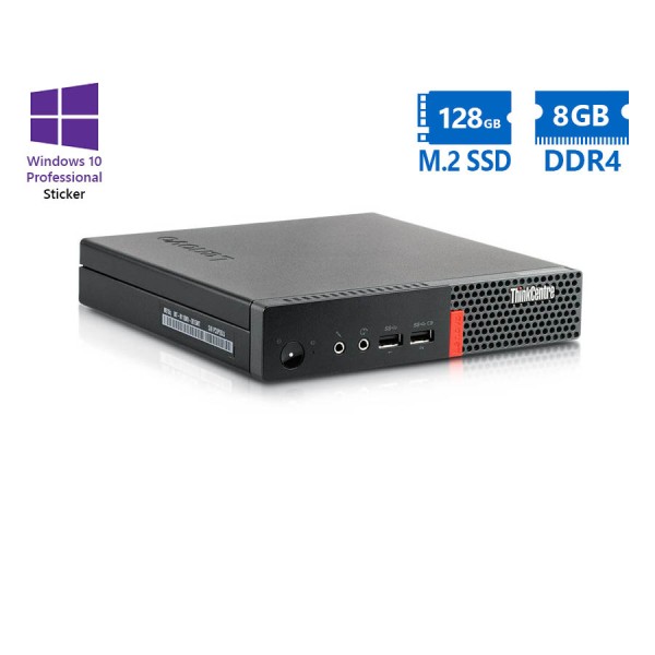 Lenovo ThinkCentre M710q Tiny G4560T/8GB DDR4/128GB M.2 SSD/No ODD/10P Grade A Refurbished PC
