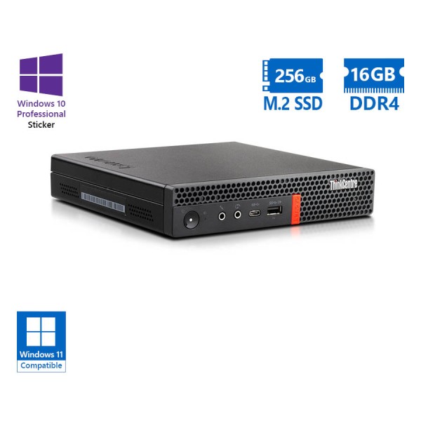 Lenovo ThinkCentre M720q Tiny i5-9400T/16GB DDR4/256GB M.2 SSD/No ODD/10P Grade A Refurbished PC