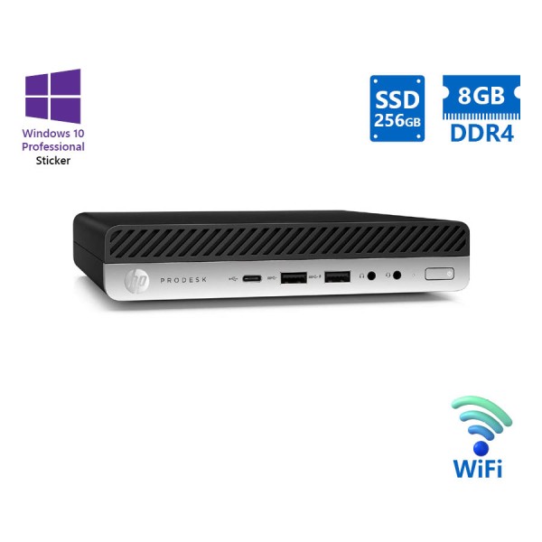 HP ProDesk 600G3 DM WiFi i5-6500T/8GB DDR4/256GB SSD/No ODD/10P Grade A Refurbished PC