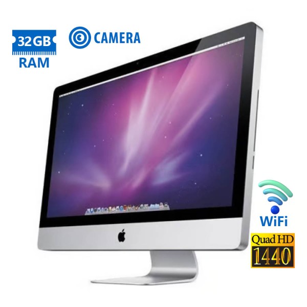 Apple iMac 12,2 A1312 WiFi w/Monitor 27\\"QHD i7-2600/32GB DDR3/2TB/DVD/Camera/Grade A Refurbished PC