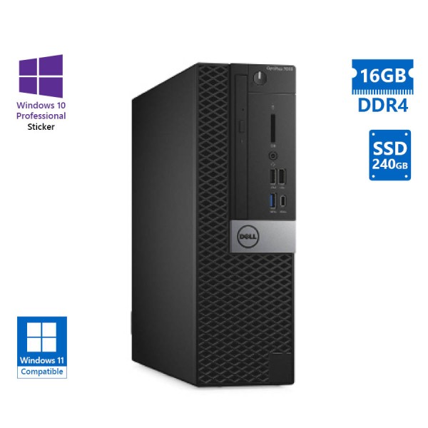 Dell 7070 SFF i7-9700/16GB DDR4/240GB SSD New/DVD/10P Grade A Refurbished PC Dell 7070 SFF i7-9700/16GB DDR4/240GB SSD New/DVD/10P Grade A Refurbished PC