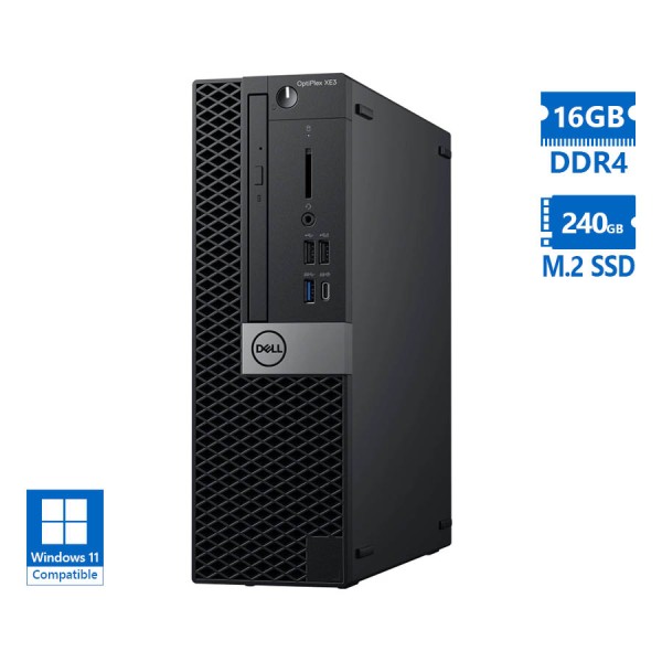 Dell XE3 i7-8700/16GB DDR4/240GB M.2 SSD/No ODD/Grade A+ Refurbished PC Dell XE3 i7-8700/16GB DDR4/240GB M.2 SSD/No ODD/Grade A+ Refurbished PC