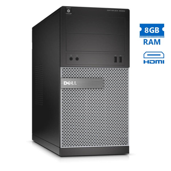 Dell 3020 Tower i3-4160/8GB DDR3/500GB/DVD/7P Grade A Refurbished PC