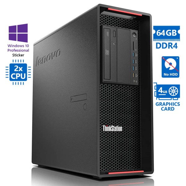 Lenovo Thinkstation P710 Tower Xeon 2xE5-2650v4(12-Cores)/64GB DDR4/No HDD/SAS Controller/Nvidia 4GB Lenovo Thinkstation P710 Tower Xeon 2xE5-2650v4(12-Cores)/64GB DDR4/No HDD/SAS Controller/Nvidia 4GB
