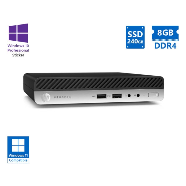 HP ProDesk 400G5 DM i3-9100T/8GB DDR4/240GB SSD/No ODD/10P Grade A Refurbished PC HP ProDesk 400G5 DM i3-9100T/8GB DDR4/240GB SSD/No ODD/10P Grade A Refurbished PC