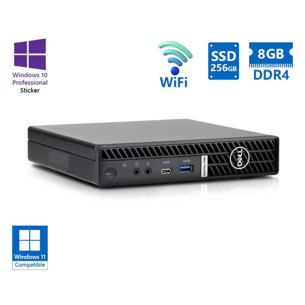 Dell Optiplex 7080 DM WiFi i5-10500T/8GB DDR4/256GB SSD/No ODD/10P Grade A Refurbished PC