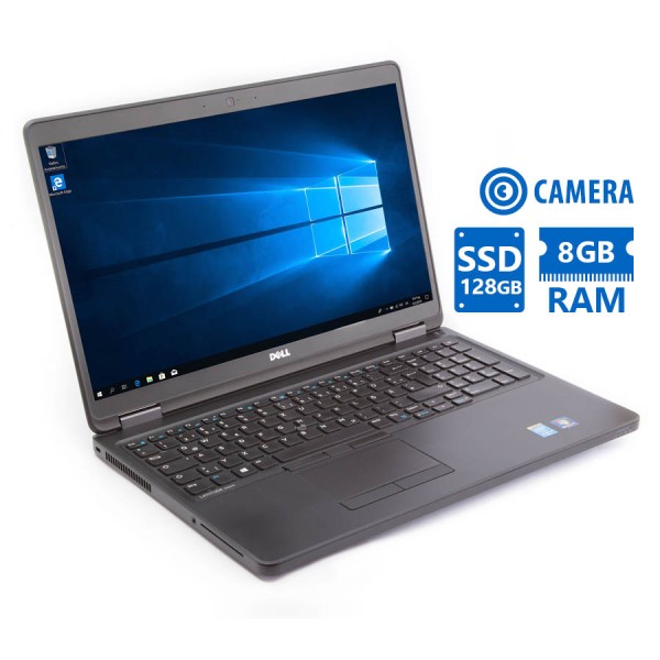 Dell (A-) Latitude E5550 i5-5200U/15.6”/8GB DDR3/128GB SSD/No ODD/Camera/7P Grade A- Refurbished Lap Dell (A-) Latitude E5550 i5-5200U/15.6”/8GB DDR3/128GB SSD/No ODD/Camera/7P Grade A- Refurbished Lap
