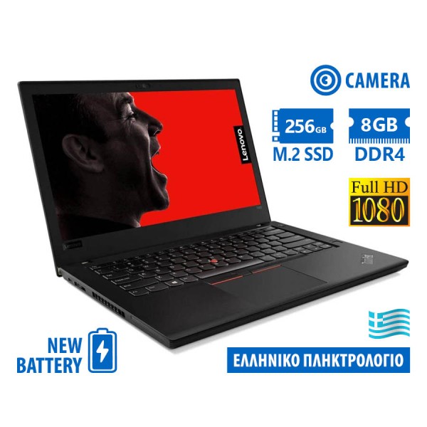 Lenovo ThinkPad T480 i5-7300U/14``FHD/8GB DDR4/256GB M.2 SSD/No ODD/Camera/New Baterry/Grade A Refur