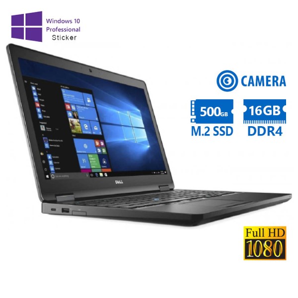 Dell Latitude 5580 i7-7820HQ/15.6``FHD/16GB DDR4/500GB M.2 SSD/No ODD/Camera/10P Grade A Refurbished