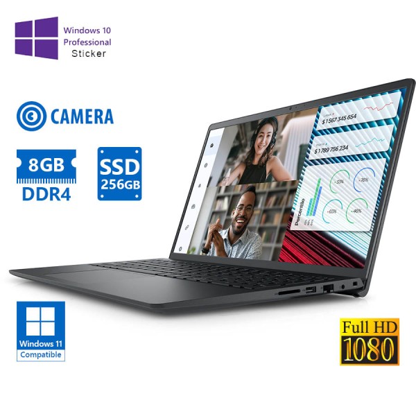 Dell Vostro 3520 i3-1215U/15.6``FHD/8GB DDR4/256GB SSD/No ODD/Camera/10P Grade A Refurbished Laptop