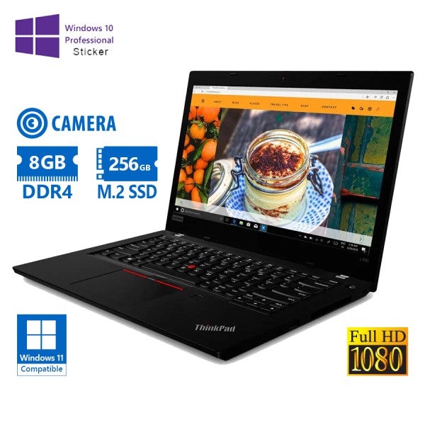 Lenovo ThinkPad L490 i5-8265U/14``FHD/8GB DDR4/256GB M.2 SSD/No ODD/Camera/10P Grade A Refurbished L Lenovo ThinkPad L490 i5-8265U/14``FHD/8GB DDR4/256GB M.2 SSD/No ODD/Camera/10P Grade A Refurbished L
