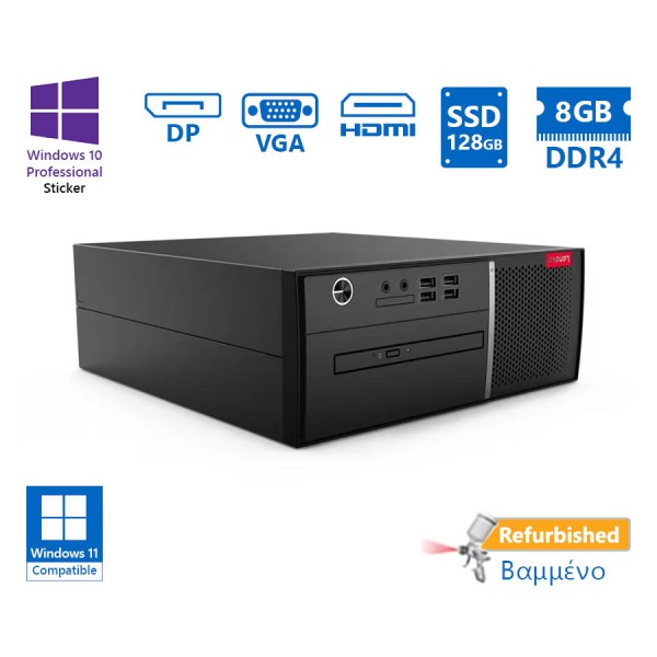 Lenovo V530s-07ICB SFF i3-8100/8GB DDR4/128GB SSD/No ODD/10P Grade A+ Refurbished PC