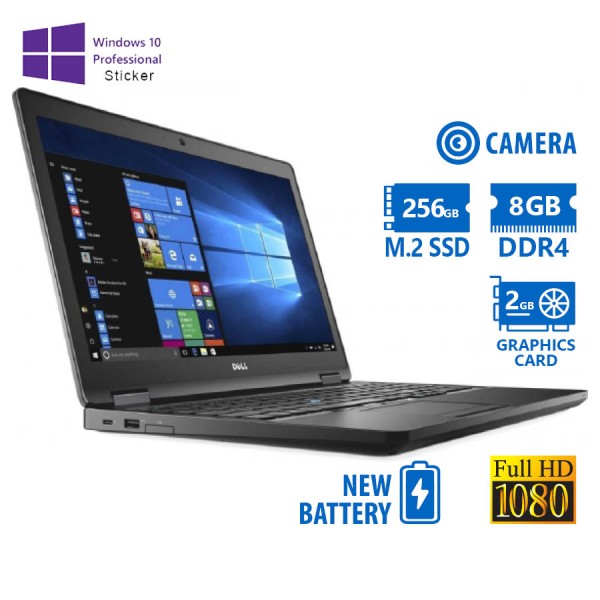 Dell Latitude 5580 i7-7600U/15.6``FHD/8GB DDR4/256GB M.2 SSD/No ODD/GeForce 930MX (2GB)/Camera/New B