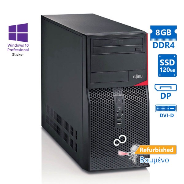 Fujitsu P556 Tower i5-6400/8GB DDR4/120GB SSD/DVD/10P Grade A+ Refurbished PC Fujitsu P556 Tower i5-6400/8GB DDR4/120GB SSD/DVD/10P Grade A+ Refurbished PC