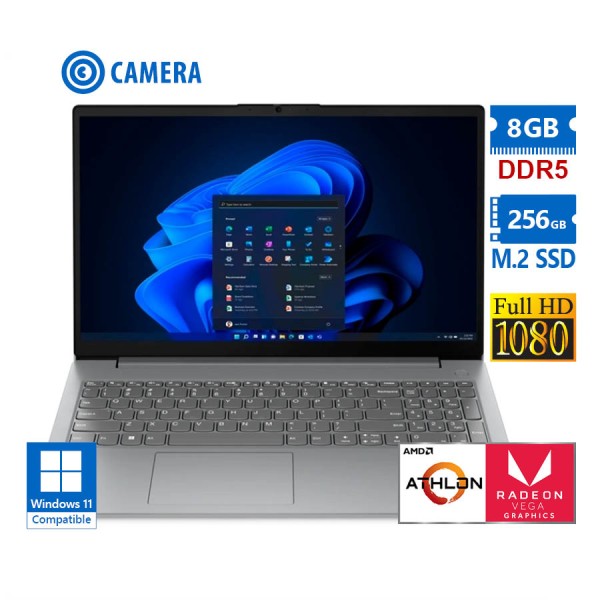 Lenovo V15 G4 AMN Athlon Silver 7120U/15.6”FHD/8GB DDR5/256GB M.2 SSD/w/Radeon™ 610M (2C@1900MHz)/No