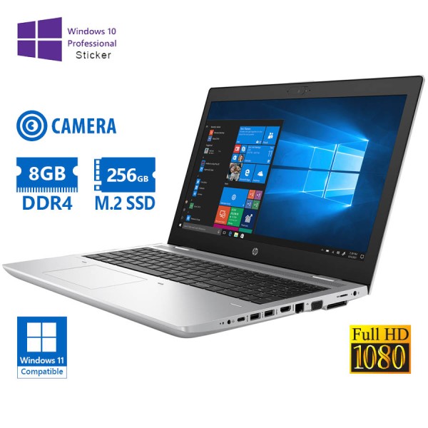 HP ProBook 650 G4 i5-8350U/15.6”FHD/8GB DDR4/256GB M.2 SSD/No ODD/Camera/10P Grade A Refurbished Lap