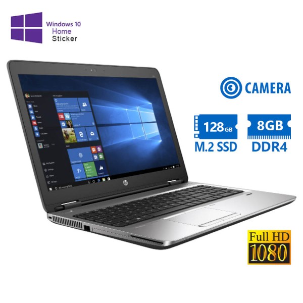 HP ProBook 650 G2 i5-6200U/15.6``FHD/8GB DDR4/128GB M.2 SSD/DVD/Camera/10H Grade A Refurbished Lapto