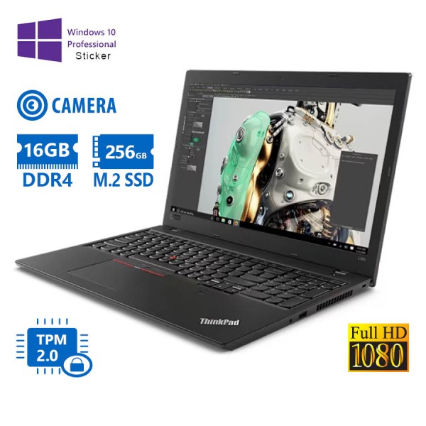 Lenovo (A-) ThinkPad L580 i5-7300U/15.6``FHD/16GB DDR4/256GB M.2 SSD/No ODD/Camera/10P Grade A- Refu
