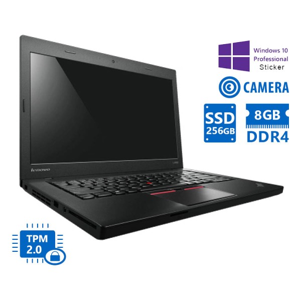 Lenovo ThinkPad L470 i5-7300U/14``/8GB DDR4/256GB SSD/No ODD/Camera/10P Grade A Refurbished Laptop