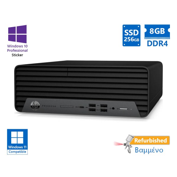 HP 600G6 SFF i3-10100/8GB DDR4/256GB SSD/No ODD/10P Grade A+ Refurbished PC