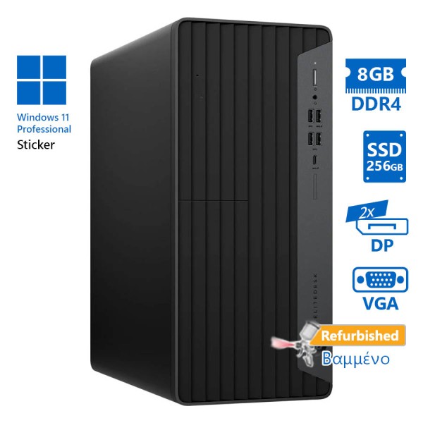 HP EliteDesk 800G6 Tower i5-10600/8GB DDR4/256GB SSD/No ODD/11P Grade A+ Refurbished PC